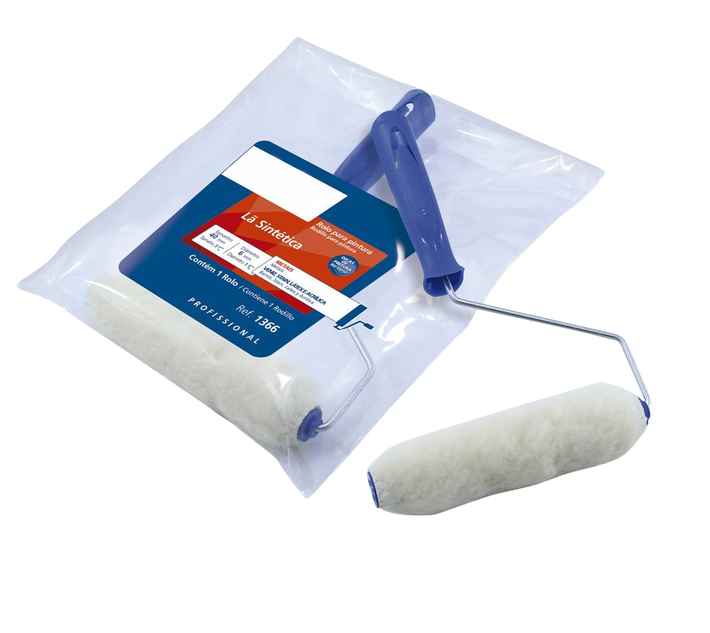 Rolo de Lã 23 Sintético com Suporte Rolo de Lã 23 Sintético com Suporte